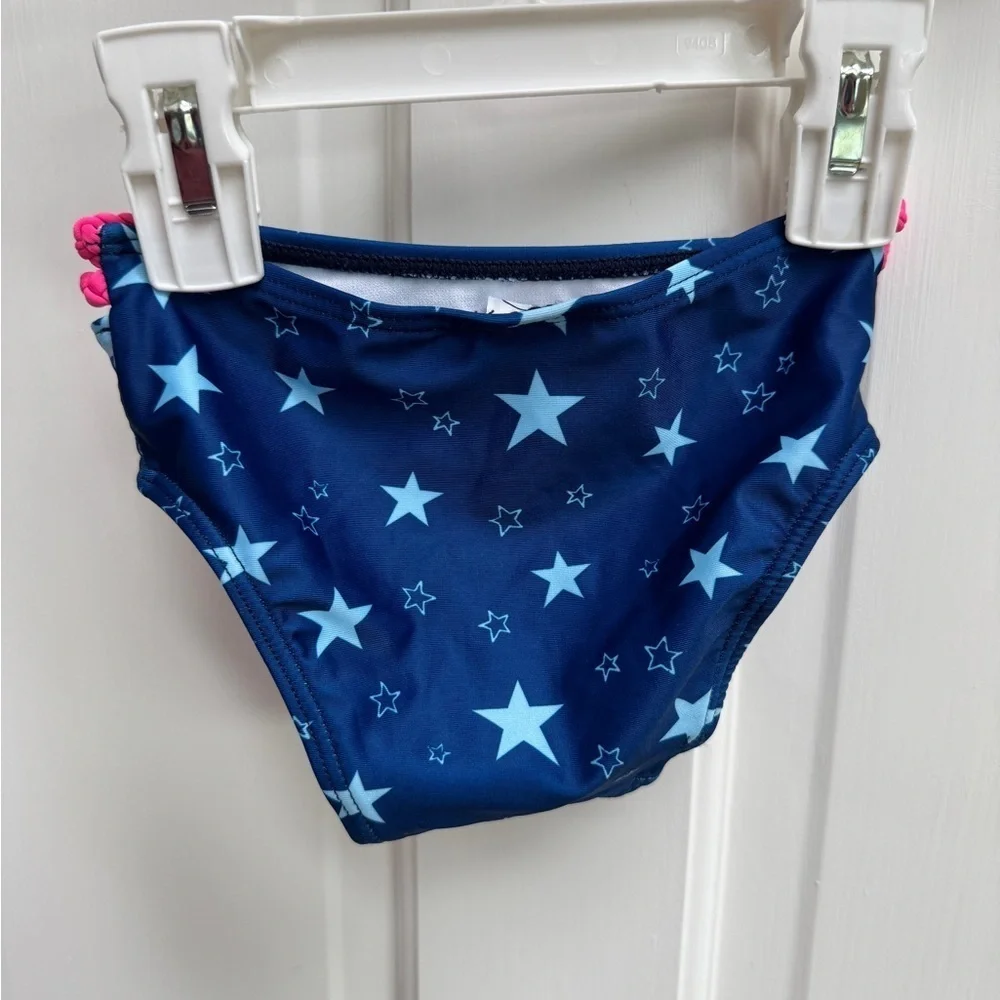NWOT Disney 2T Girls Blue & Pink Star Bikini Bathing suit Bottom